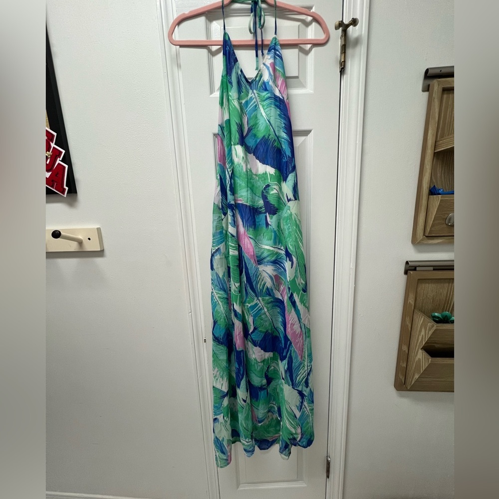 show me your mumu long spaghetti strap dress